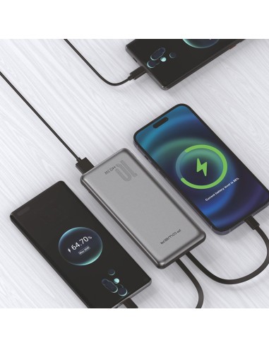 Powerbank IDUSD P11A 10.000mAh Gris | Doble Cable