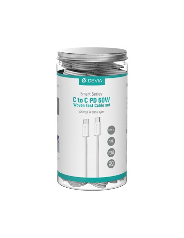 Bote cables Devia Smart C/C PD 60W 1m (30u)