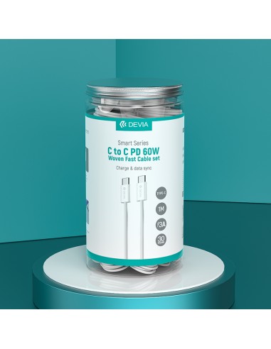 Bote Cables Devia Smart USB-C PD 60W (30u) | ByMASI