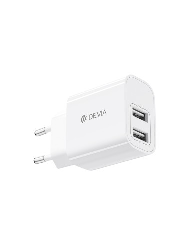 Set Carregador Devia Lite 2 USB 12W + Cabo USB-C | ByMASI