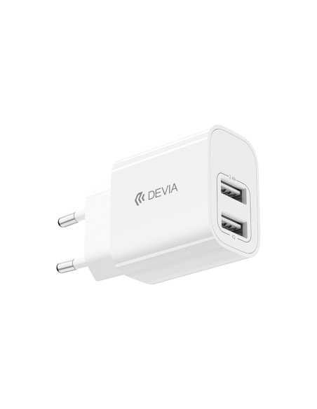 Set Carregador Devia Lite 2 USB 12W + Cabo USB-C | ByMASI