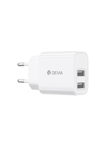 Set Cargador Devia Lite 2 USB 12W + Cable USB-C | ByMASI