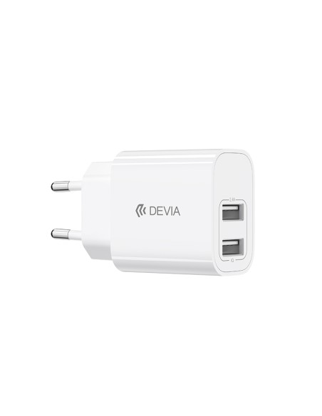 Set Carregador Devia Lite 2 USB 12W + Cabo USB-C | ByMASI