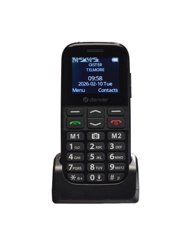 Telemóvel Denver BAS-18800L 4G botão SOS cinzento