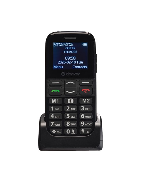 Teléfono móvil Denver BAS-18800L 4G botón SOS gris