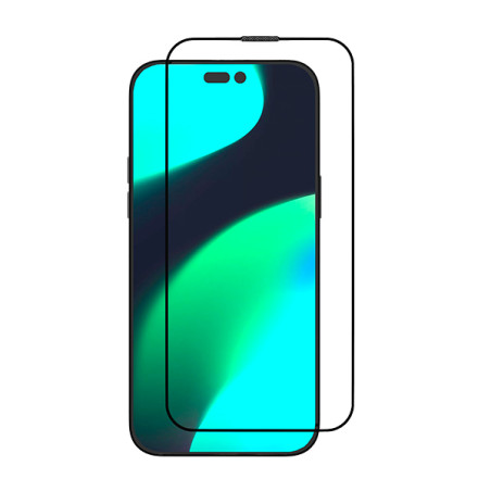 Cristal templado Van iPhone 14 PM   soporte Negro