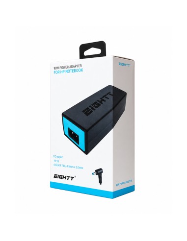 Cargador portátil compatible HP 90W 4,5x3,0 Eightt | ByMASI