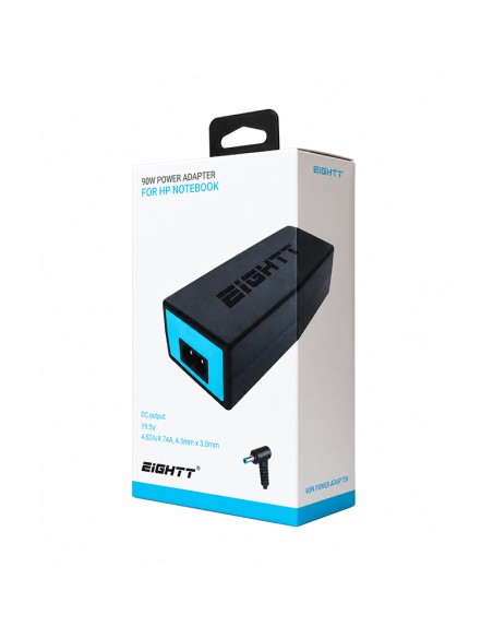 Cargador portátil compatible HP 90W 4,5x3,0 Eightt | ByMASI