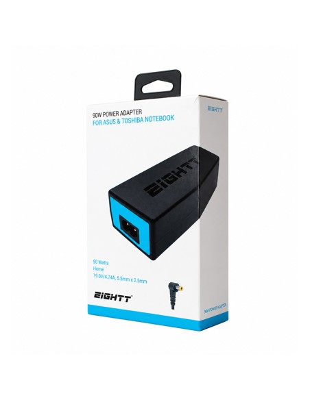 Cargador portátil compatible Toshiba 90W 5,5x2,5 Eightt | ByMASI