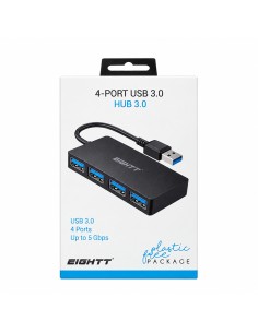 Hub Eightt USB-A 4 portas USB 3.0