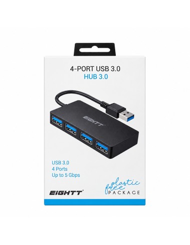 Hub Eightt USB-A 4 portas USB 3.0