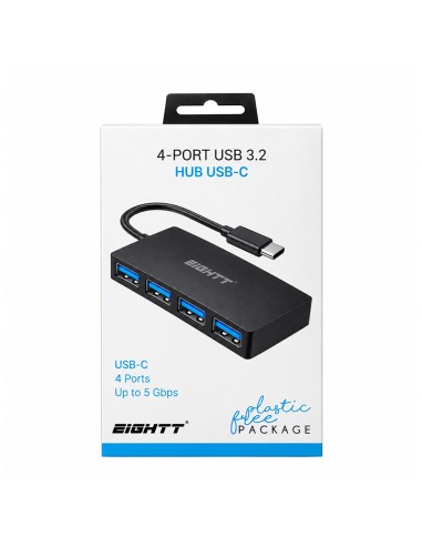Hub Eightt USB-C 4 puertos USB 3.0