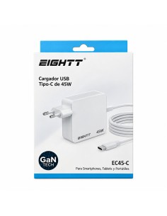 Carregador portátil Eightt USB-C GaN 45W