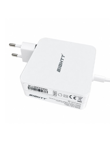 Cargador portátil USB-C GaN 65W Eightt blanco | ByMASI