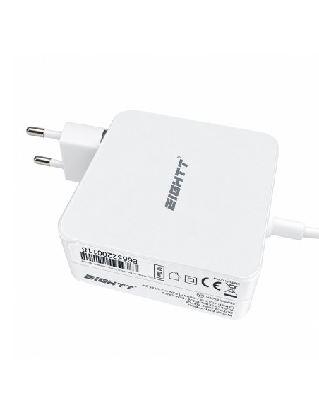 Cargador portátil USB-C GaN 65W Eightt blanco | ByMASI