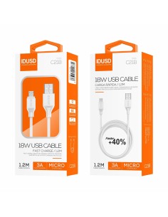 Cabo IDUSD C21B Turbo Micro/USB 3A 1,2m 2