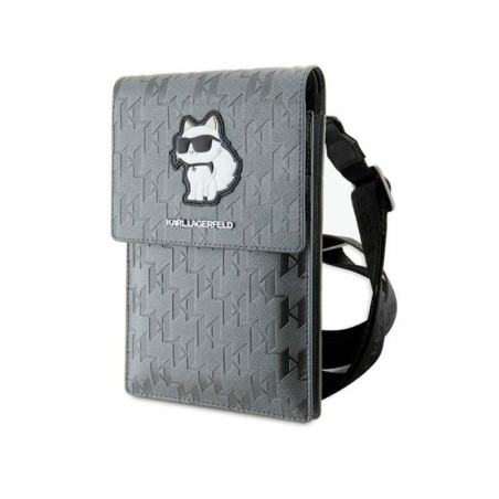 Bandolera smartphone KARL C Plata