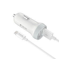 Carregador veicular Smart TIPO C (2USB 5V 3.1A)