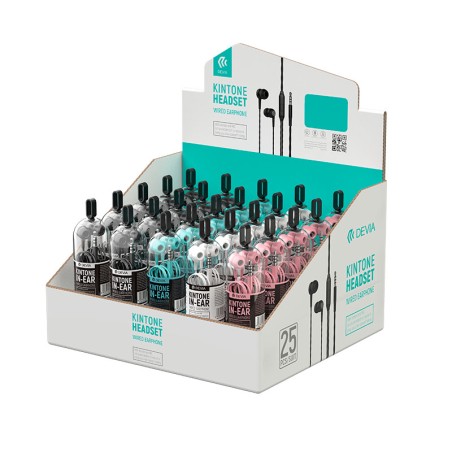 Juego de auriculares Kintone 3.5mm MIX (25u/c)