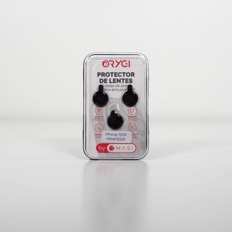 Protector lentes Orygi iPhone 11 negro