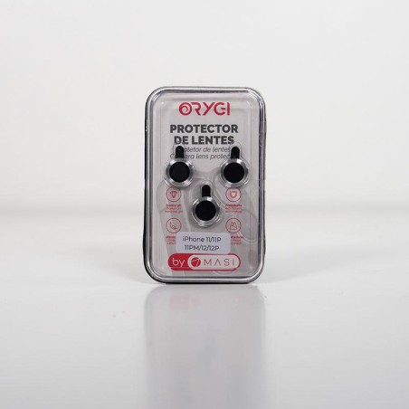 Protector lentes Orygi iPhone 11 plata