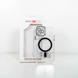 Funda Orygi iPhone 11P MS transp negra cpc