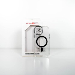 Funda Orygi iPhone 12P MS transp negra cpc