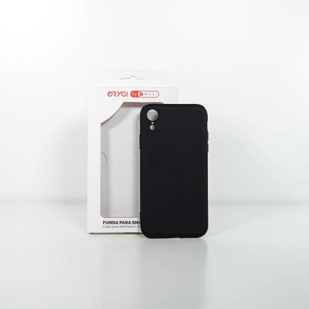 Funda Orygi iPhone XR silicona negra cpc