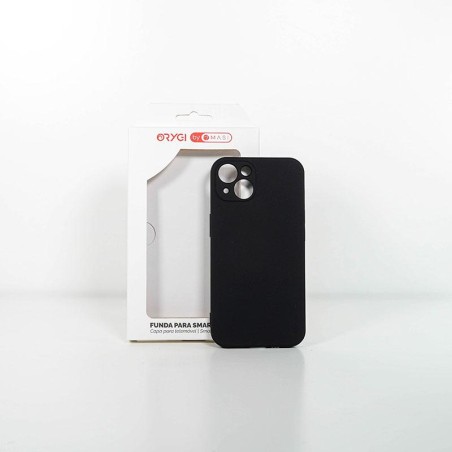 Funda Orygi iPhone 14 silicona negra cpc
