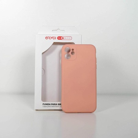 Funda Orygi iPhone 11 silicona rosa cpc