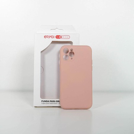 Funda Orygi iPhone 11P silicona rosa cpc