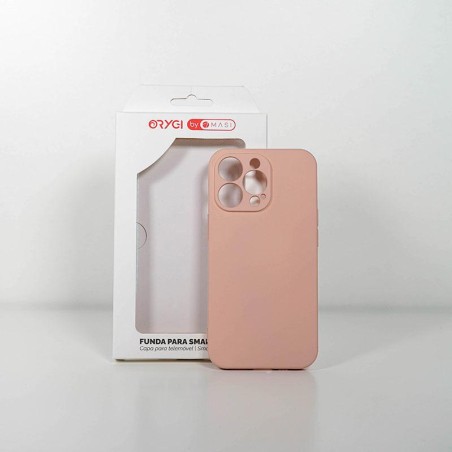 Funda Orygi iPhone 13 silicona rosa cpc
