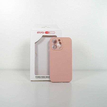 Funda Orygi iPhone 13P silicona rosa cpc
