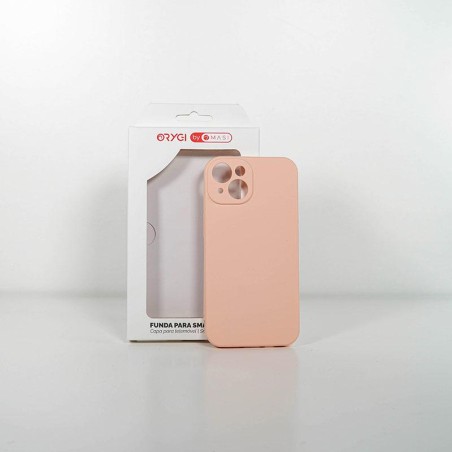 Funda Orygi iPhone 14 silicona rosa cpc