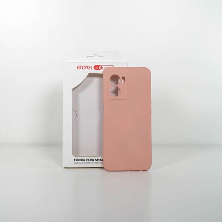 Funda Orygi Oppo A57/A77 5G silicona rosa cpc