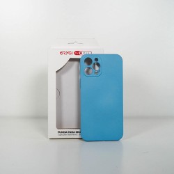 Funda Orygi iPhone 12PM silicona azul cpc