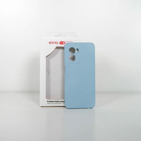 Funda Orygi Oppo A57/A77 5G silicona azul cpc