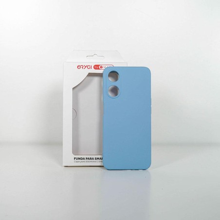 Funda Orygi Oppo A78 5G silicona azul cpc