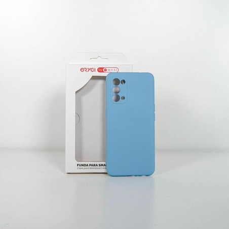 Funda Orygi Oppo Find X3 Lite silicona azul cpc