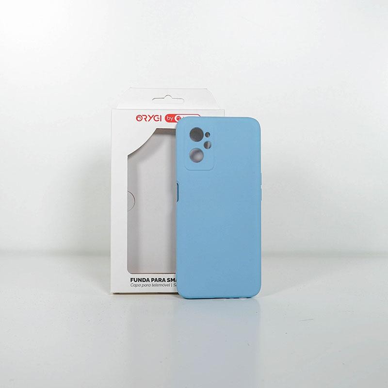 Funda Orygi Realme 9i silicona azul cpc