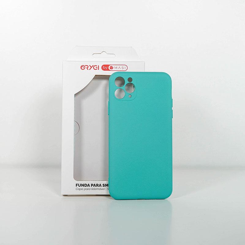 Funda Orygi iPhone 11PM silicona verde cpc