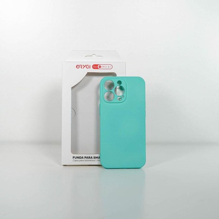Funda Orygi iPhone 13P silicona verde cpc
