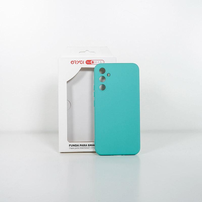 Funda Orygi S Galaxy A34 silicona verde cpc