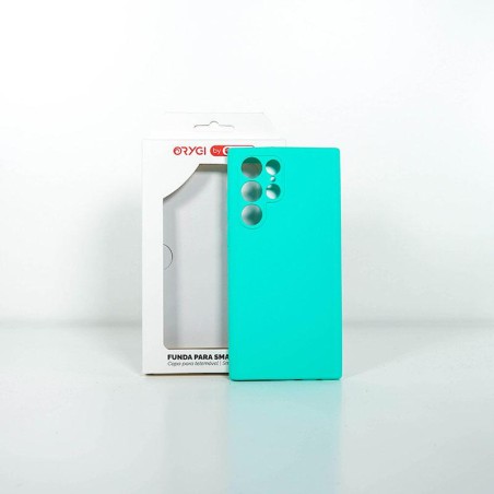 Funda Orygi S Galaxy S22U silicona verde cpc